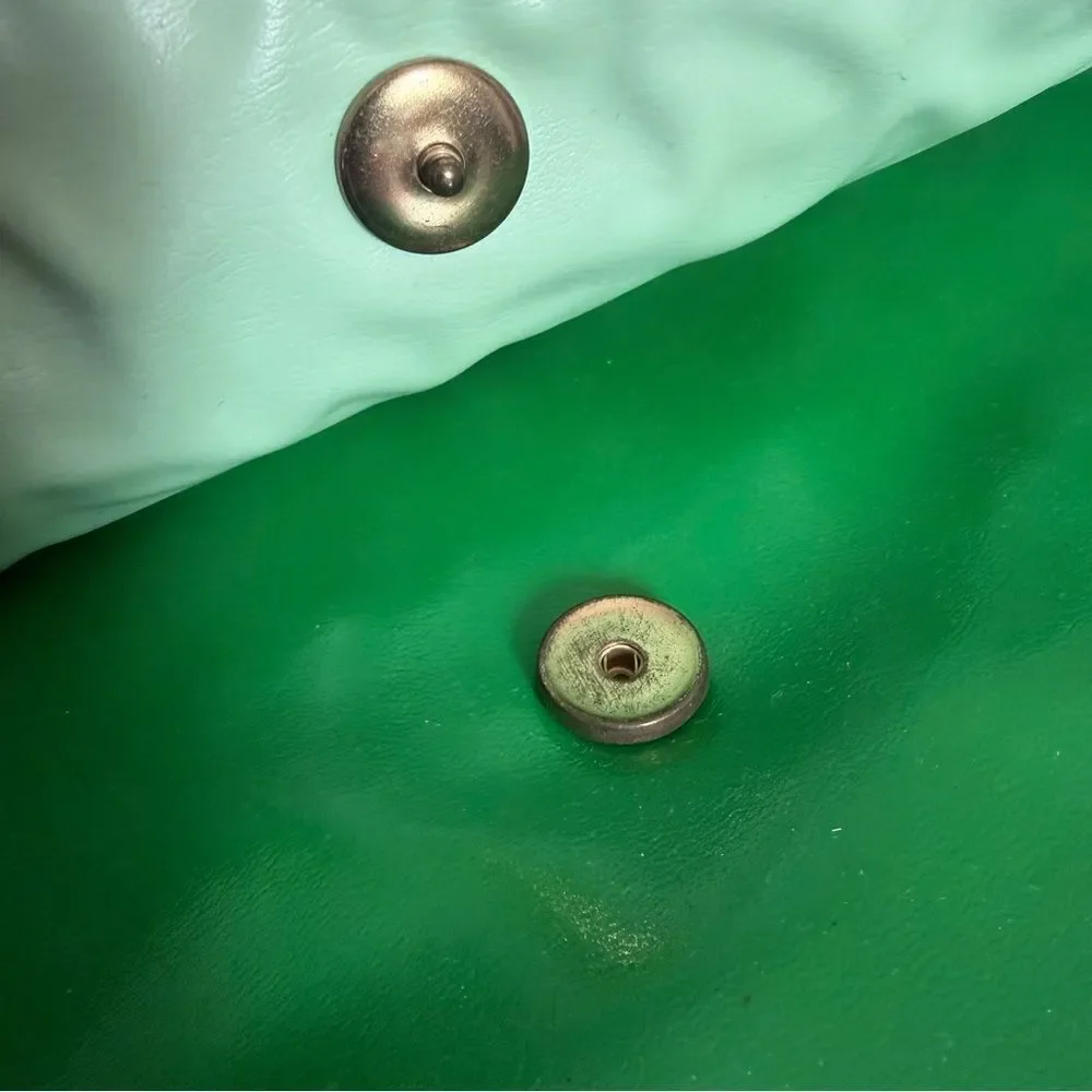 NAS BAG Vintage 1980s Green Bow Detail Shoulder Bag